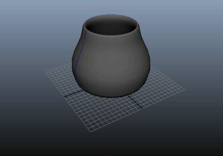 The 3D modelling process of the pots.