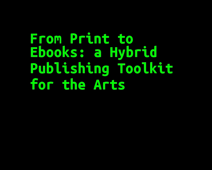 ebook trailer of From Print to Ebooks