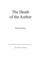 The Death of The Author, Roland Barthes.pdf